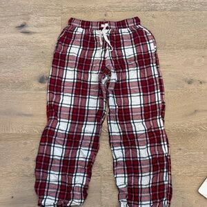 Garage Kids Plaid Pajama Bottoms - Red and White